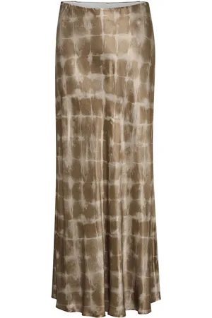 Culture Cujelly Mirjam Skirt Skirts Maxi Skirts Khaki Green