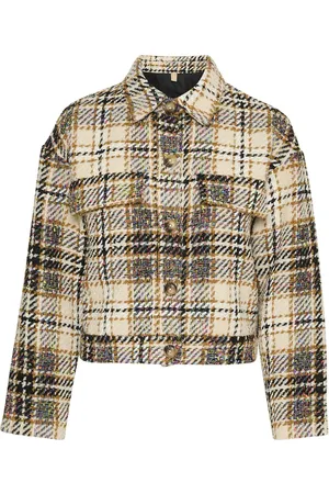 Culture Cuaro Short Jacket Outerwear Jackets Light-summer Jacket Brown