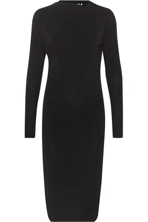 Kaffe Kaaida Jersey Dress Knælang Kjole Black