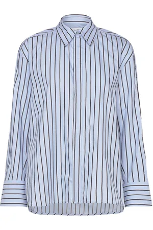 DAY Birger et Mikkelsen Aya - Contemporary Stripe Rd Tops Shirts Long-sleeved Blue