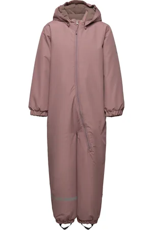 Mikk-Line Snow Suit Solid Outerwear Coveralls Snow-ski Coveralls & Sets Pink