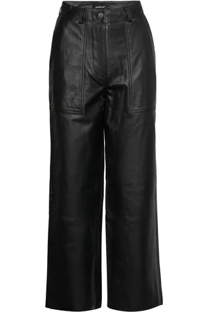 Deadwood Presley Pant Bottoms Trousers Leather Leggings-Bukser Black