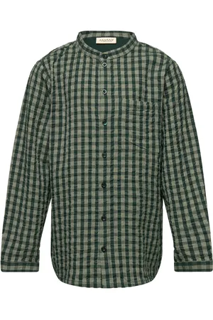 Marmar Copenhagen Theodor Tops Shirts Long-sleeved Shirts Green