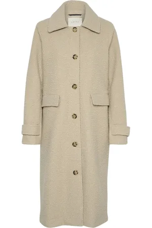 Kaffe Kaannelise Coat Outerwear Coats Winter Coats Beige