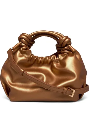 Hvisk Jolly Shiny Structure Bags Top Handle Bags Gold
