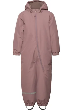 Mikk-Line Snow Suit Solid Outerwear Coveralls Snow-ski Coveralls & Sets Pink