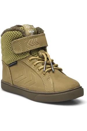 Hummel Splash Tex Jr Vinterstøvler Med Snøre Khaki Green