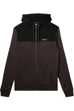 Quiksilver Keller Block Zip Sport Sport Clothing Sport Sweatshirts & Hoodies Sport Hoodies Brown