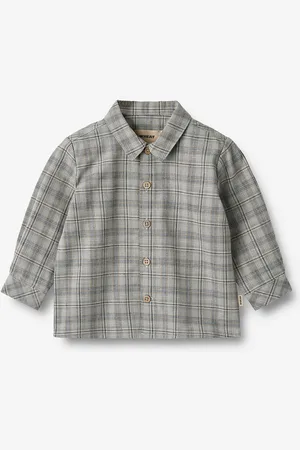 WHEAT Shirt Oscar Tops Shirts Long-sleeved Shirts Blue
