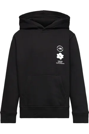 The North Face G Flower Graphic Relaxed Hoodie Tops Sweatshirts & Hoodies Hoodies Black