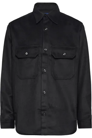 Hugo Blue Ebolt Tops Shirts Casual Black