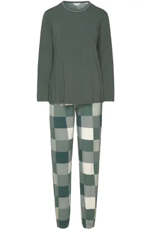 Lady Avenue Bamboo Long Sleeve Pyjamas Pyjamas Nattøj Green