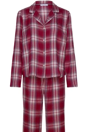 Tommy Hilfiger Ls Flnl Shirt Pj Set Pyjamas Nattøj Red