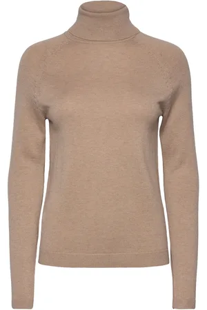 Bruun & Stengade Bs Valeria Regular Fit Knitwear Tops Knitwear Turtleneck Beige