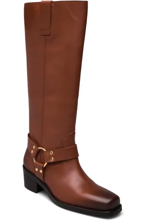 Billi Bi Long Boots Shoes Boots Cowboy Boots Brown