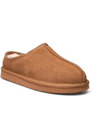 Bianco Biasnow Slip In Shoe Suede Shoes Mules & Slip-ins Flat Mules Beige
