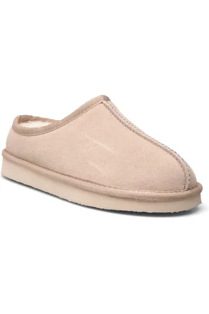 Bianco Biasnow Slip In Shoe Suede Shoes Mules & Slip-ins Flat Mules Cream