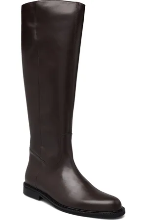 ANGULUS Boots - Flat - With Zipper Lange Støvler Brown