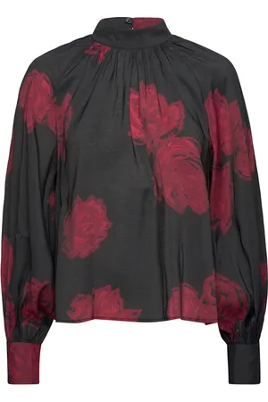 Twist & tango Everdina Blouse Tops Blouses Long-sleeved Black