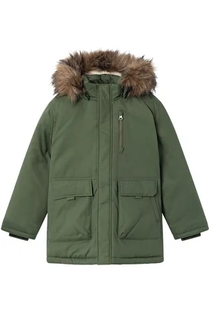 NAME IT Nkmmaster05 Parka Jacket Pb Fo Parka Jakke Green