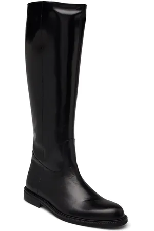 ANGULUS Boots - Flat - With Zipper Lange Støvler Black