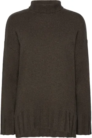 Bruun & Stengade Bs Antoinette Over D Fit Knitwear Tops Knitwear Turtleneck Brown