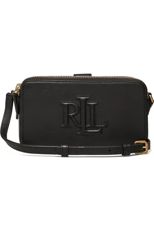Ralph Lauren Leather Medium Witley Crossbody Wallet Bags Crossbody Bags Black