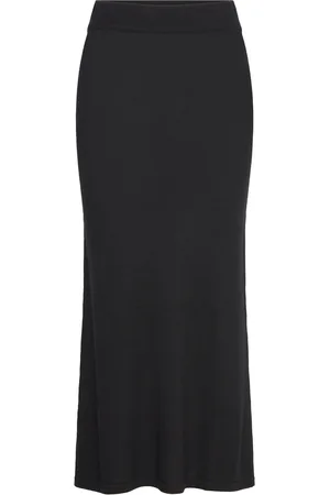 Bruun & Stengade Bs Geneva Skirt Skirts Maxi Skirts Black