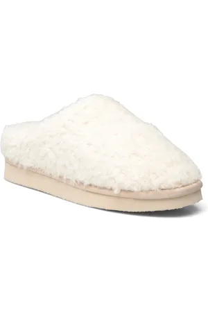 Bianco Biasweetie Slip In Faux Shearling Slippers Hjemmesko Cream