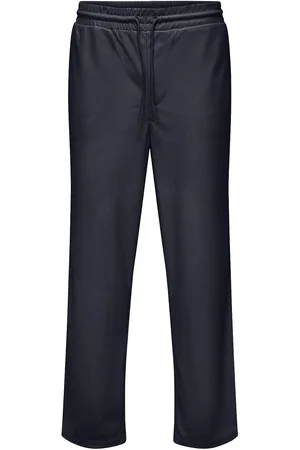 Only & Sons Onssinus Life Loose Plizze Pant Bottoms Trousers Casual Navy