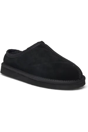 Bianco Biasnow Slip In Shoe Suede Shoes Mules & Slip-ins Flat Mules Black