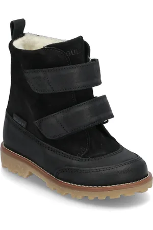 ANGULUS Boots - Flat - With Velcro Vinterstøvler Med Burrebånd Black