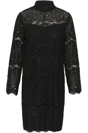 Culture Cuima Lace Short Dress Kort Kjole Black