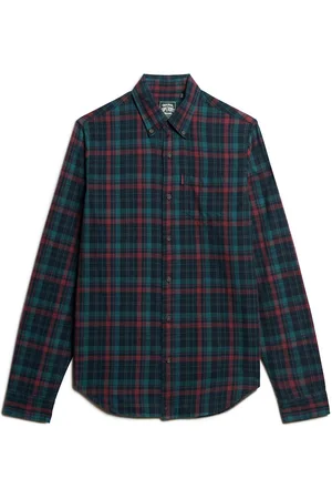 Superdry Vintage Check Shirt Tops Shirts Casual Blue