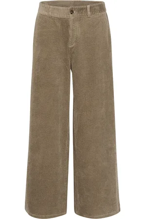 Culture Cuklay Pants Bottoms Trousers Wide Leg Beige