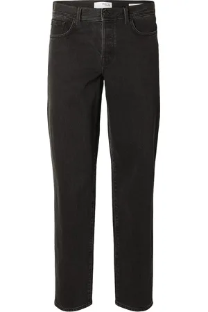 SELECTED Slh190-Regular Tape Cole 3072 Blk Noos Bottoms Jeans Regular Black