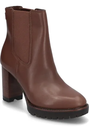 Ralph Lauren Layne Leather Bootie Shoes Boots Ankle Boots Ankle Boots With Heel Brown