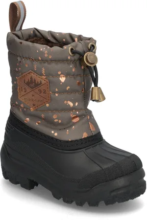 Mikk-Line Winter Boot Aop Vinterstøvler Pull On Brown