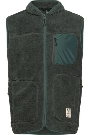Fat Moose Wood Fleece Vest Vest Green