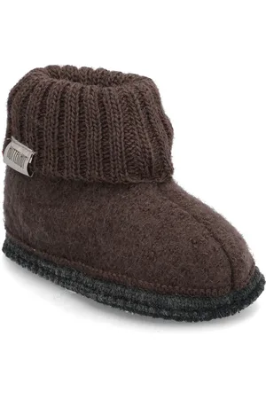 Huttelihut Slippers Wool Slippers Hjemmesko Brown