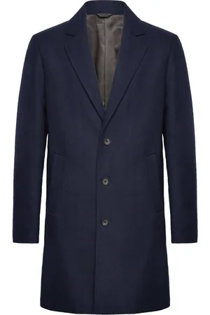 JACK & JONES Jjeharrison Wool Coat Sn Uldfrakke Frakke Navy Jack & J S