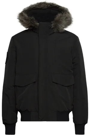 Superdry Everest Hooded Puffer Bomber Bomberjakke Jakke Black