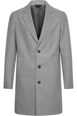 JACK & JONES Jjeharrison Wool Coat Sn Uldfrakke Frakke Grey Jack & J S