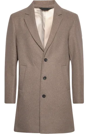 JACK & JONES Jjeharrison Wool Coat Sn Uldfrakke Frakke Beige Jack & J S