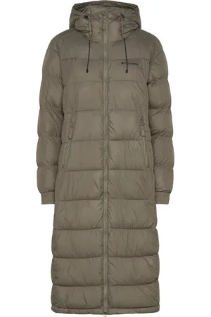 Columbia Pike Lake Ii Long Jacket Foret Jakke Khaki Green