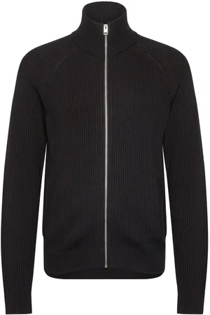 JACK & JONES Jjpannel Knit Zip Cardigan Aw24 Tops Knitwear Cardigans Black Jack & J S