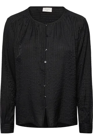 Freequent Fqbalana-Blouse Tops Blouses Long-sleeved Black