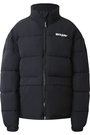 Sixth June Back Printed Reg Downjacket Foret Jakke Black
