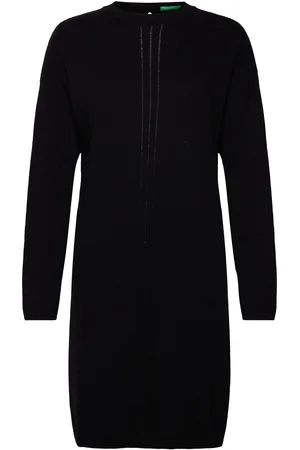 Benetton Dress Kort Kjole Black