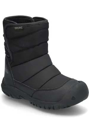 Keen Ke Puffrider Wp Y-Black-Steel Grey Vinterstøvler Pull On Black